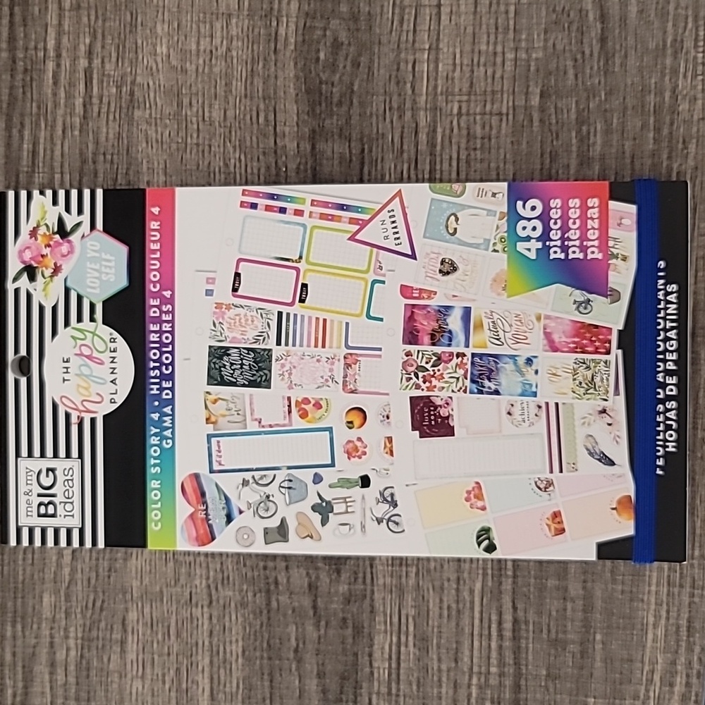 NWT Color Story 4 Happy Planner Stickers